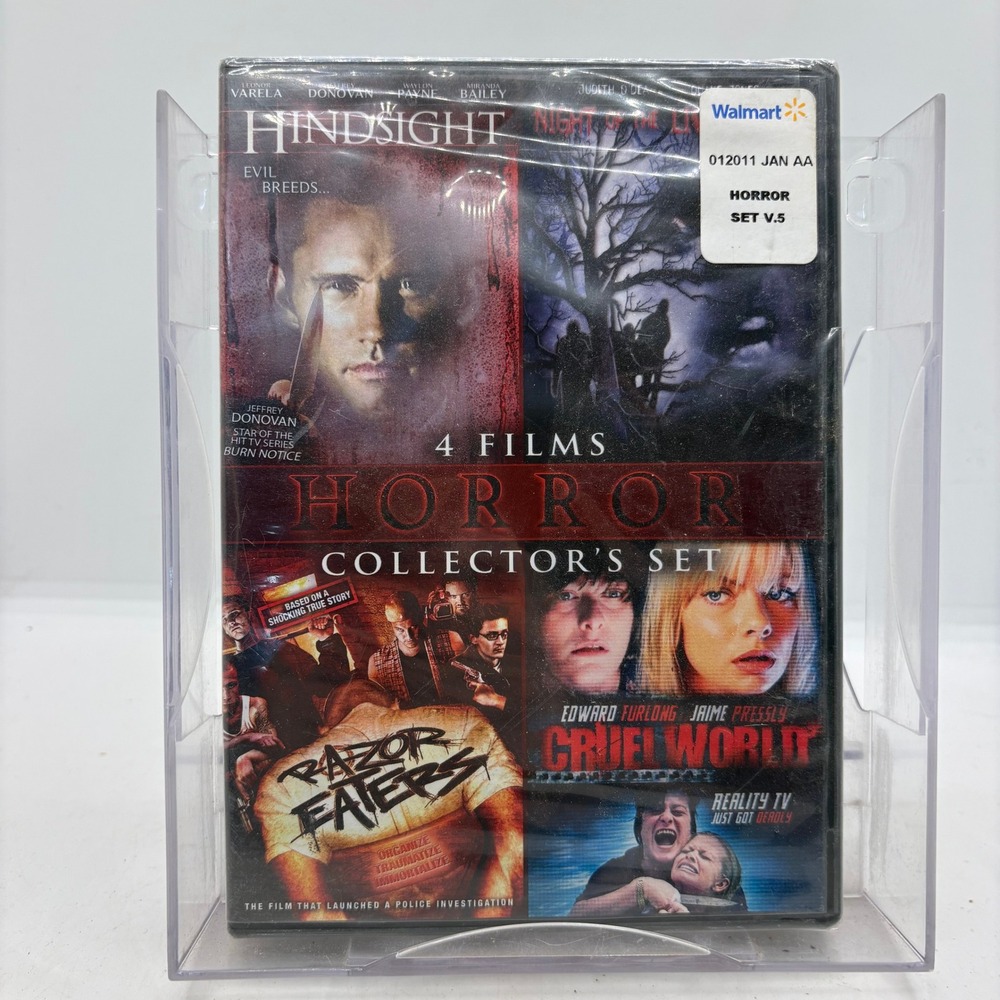 Horror 4 Film Collectors Set DVD Hindsight Night of the Living Dead Cruel World